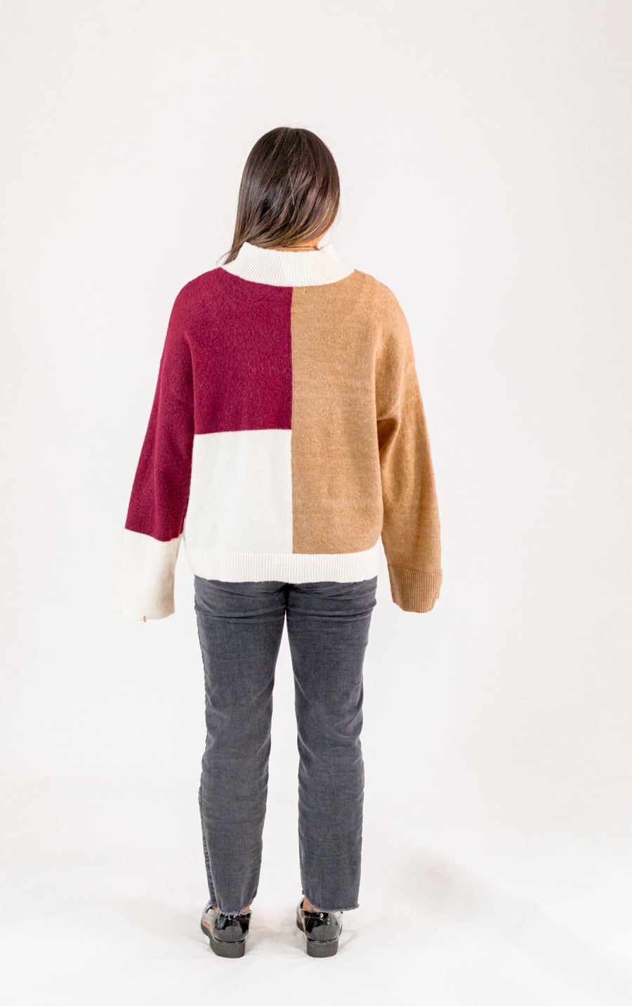 Autumn Color Blocked Sweater