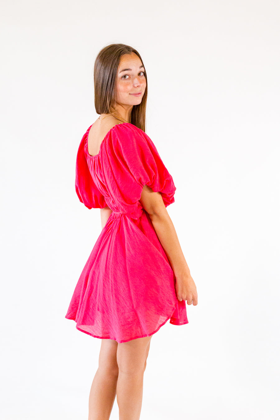 Daphne Dress・Cherry Pink