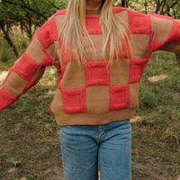 Rae Checkered Sweater